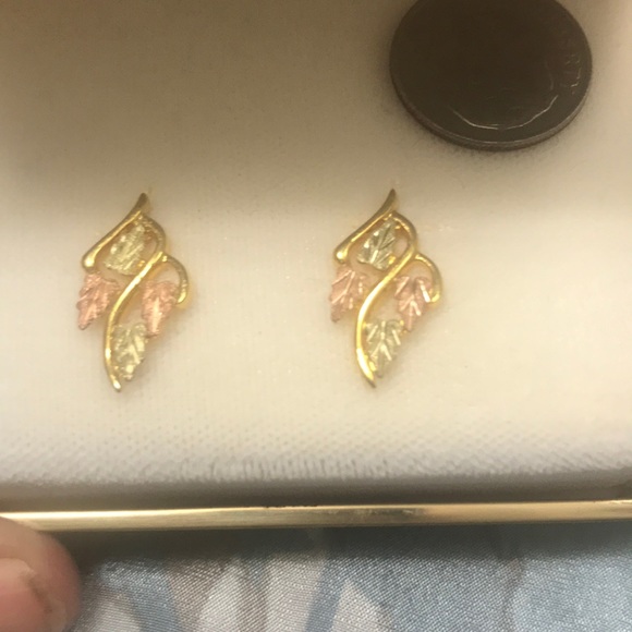 Landstrom’s Black Hills Gold Earrings - 10K - Picture 2 of 5